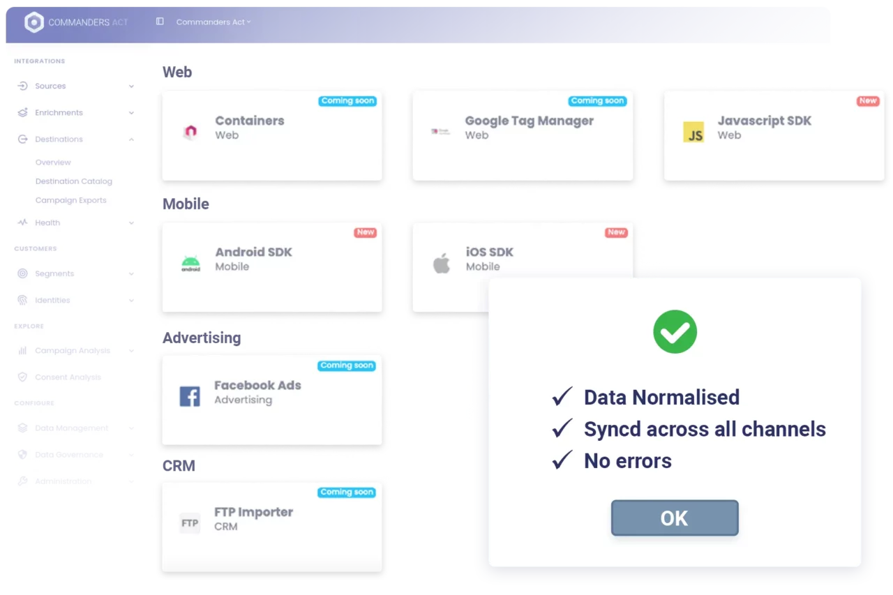 Collecte de données 1st-party 11 Ca Etm Feature 1.1.1 Omnichannel Data Sources Collecte De Données FirstParty
