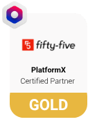 Fifty Five Gold Certified Partner Platformx